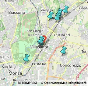 Mappa 20851 Villasanta MB, Italia (1.65818)