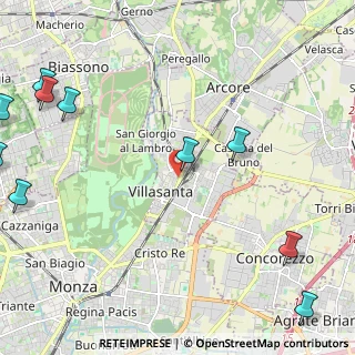 Mappa Piazza Europa, 20851 Villasanta MB, Italia (3.73714)