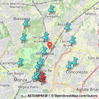 Mappa Piazza Europa, 20851 Villasanta MB, Italia (2.4865)