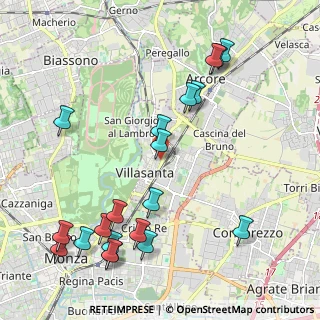Mappa Piazza Europa, 20851 Villasanta MB, Italia (2.5035)