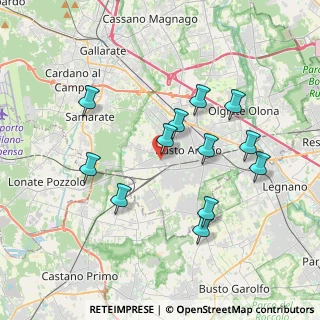 Mappa Viale Sicilia, 21052 Busto Arsizio VA, Italia (3.5525)