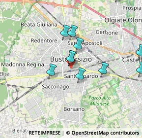 Mappa Via Vincenzo Monti, 21052 Busto Arsizio VA, Italia (1.82182)