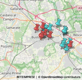 Mappa Via Vincenzo Monti, 21052 Busto Arsizio VA, Italia (2.85389)
