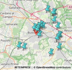 Mappa Via Vincenzo Monti, 21052 Busto Arsizio VA, Italia (3.53684)