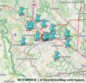 Mappa Via Vincenzo Monti, 21052 Busto Arsizio VA, Italia (5.73643)