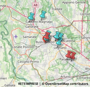 Mappa Via Vincenzo Monti, 21052 Busto Arsizio VA, Italia (5.07)