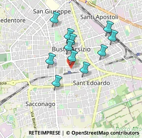 Mappa Via Vincenzo Monti, 21052 Busto Arsizio VA, Italia (0.73455)