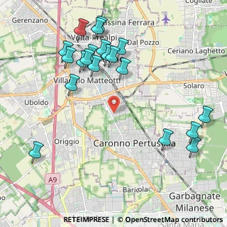 Mappa Via Ferraris Galileo, 21042 Caronno Pertusella VA, Italia (2.3895)