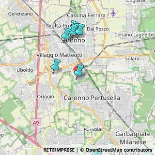 Mappa Via Ferraris Galileo, 21042 Caronno Pertusella VA, Italia (3.08333)