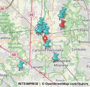 Mappa Vicolo Maria Bianchi, 21042 Caronno Pertusella VA, Italia (3.16636)