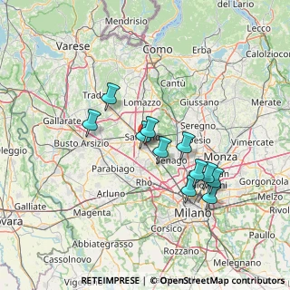Mappa Vicolo Maria Bianchi, 21042 Caronno Pertusella VA, Italia (12.07727)