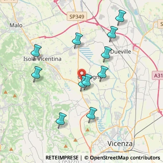 Mappa Viale Pasubio, 36030 Caldogno VI, Italia (3.91182)
