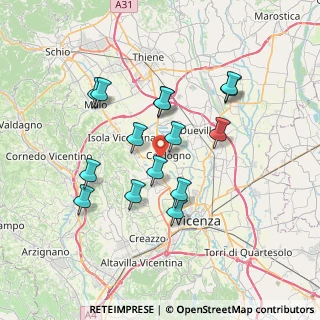 Mappa Viale Pasubio, 36030 Caldogno VI, Italia (6.46)