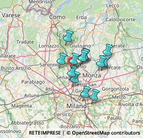 Mappa Vicolo del Foppone, 20813 Bovisio-Masciago MB, Italia (8.88077)