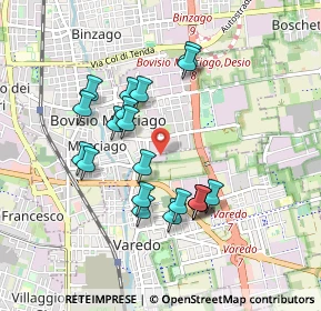 Mappa Vicolo del Foppone, 20813 Bovisio-Masciago MB, Italia (0.823)