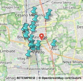 Mappa Vicolo del Foppone, 20813 Bovisio-Masciago MB, Italia (1.5645)