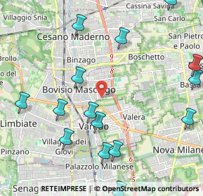 Mappa Vicolo del Foppone, 20813 Bovisio-Masciago MB, Italia (2.62733)