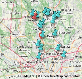 Mappa Vicolo del Foppone, 20813 Bovisio-Masciago MB, Italia (6.8105)