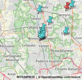 Mappa Via G. Mazzini, 20813 Bovisio-Masciago MB, Italia (2.40692)