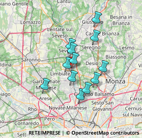 Mappa Via G. Mazzini, 20813 Bovisio-Masciago MB, Italia (5.3525)