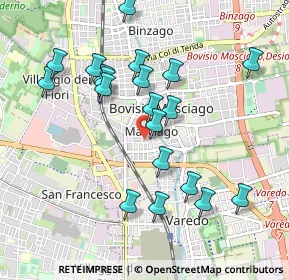 Mappa Via G. Mazzini, 20813 Bovisio-Masciago MB, Italia (0.9495)