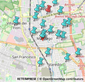 Mappa Via G. Mazzini, 20813 Bovisio-Masciago MB, Italia (1.0015)