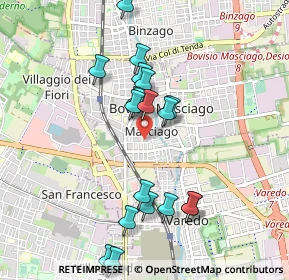 Mappa Via G. Mazzini, 20813 Bovisio-Masciago MB, Italia (0.9625)