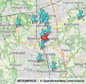 Mappa Via G. Mazzini, 20813 Bovisio-Masciago MB, Italia (1.67462)