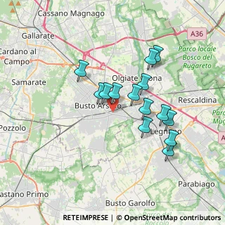 Mappa Via Udine, 21052 Busto Arsizio VA, Italia (3.07643)