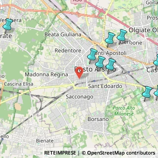 Mappa Via Mauro Venegoni, 21052 Busto Arsizio VA, Italia (3.21091)