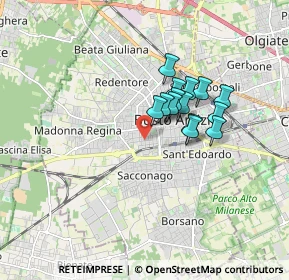 Mappa Via Mauro Venegoni, 21052 Busto Arsizio VA, Italia (1.21571)