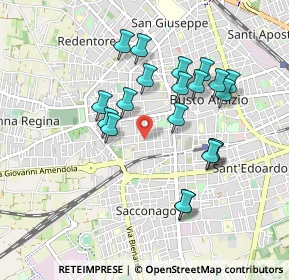 Mappa Via Mauro Venegoni, 21052 Busto Arsizio VA, Italia (0.851)