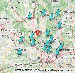 Mappa Via Torricelli Evangelista, 21042 Caronno Pertusella VA, Italia (7.70059)