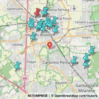 Mappa Via Torricelli Evangelista, 21042 Caronno Pertusella VA, Italia (2.369)