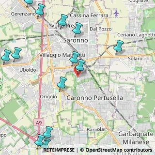 Mappa Via Torricelli Evangelista, 21042 Caronno Pertusella VA, Italia (3.11429)