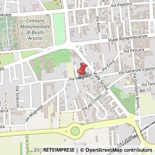 Mappa Via Magnago, 9, 21052 Busto Arsizio, Varese (Lombardia)