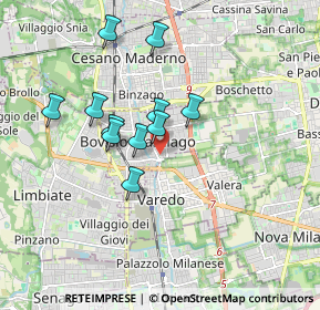 Mappa Via Arno, 20813 Bovisio-Masciago MB, Italia (1.47364)