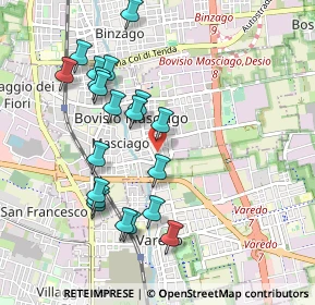 Mappa Via Tevere, 20813 Cesano Maderno MB, Italia (0.97)