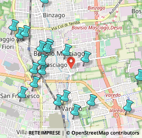 Mappa Via Arno, 20813 Bovisio-Masciago MB, Italia (1.2155)