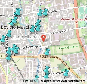 Mappa Via Tevere, 20813 Cesano Maderno MB, Italia (0.701)