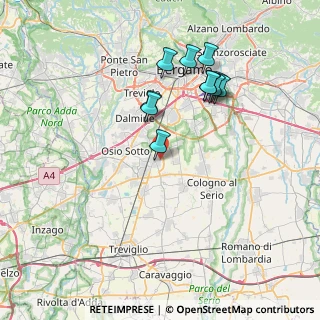 Mappa Via Filippo Turati, 24049 Verdello BG, Italia (6.99182)