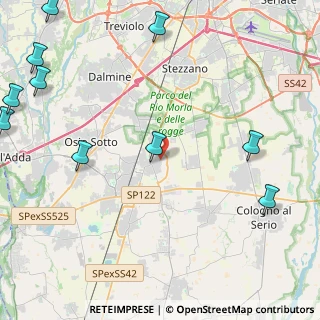 Mappa Via Filippo Turati, 24049 Verdello BG, Italia (6.79091)
