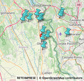 Mappa Via Campo Sportivo, 28047 Oleggio NO, Italia (6.85154)