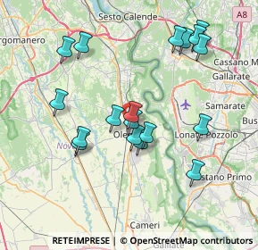 Mappa Via Campo Sportivo, 28047 Oleggio NO, Italia (7.40778)