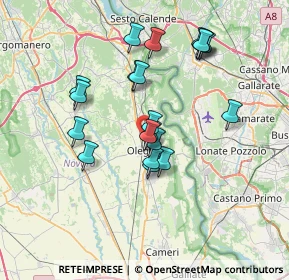 Mappa Via Campo Sportivo, 28047 Oleggio NO, Italia (6.3425)