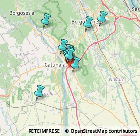 Mappa Via Gaudenzio Lucca, 28074 Ghemme NO, Italia (4.88636)