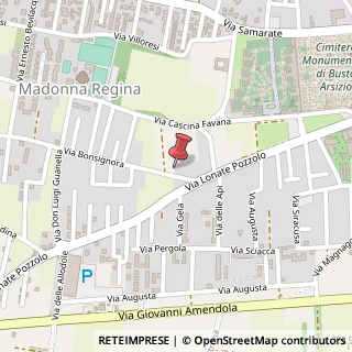 Mappa Via Bonsignora, 4, 21052 Busto Arsizio, Varese (Lombardia)