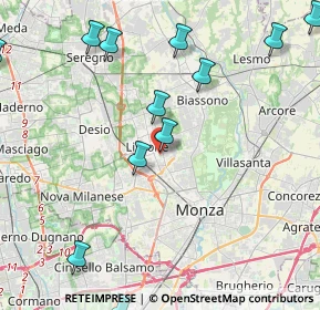 Mappa Via Monte Grappa, 20035 Lissone MB, Italia (5.71714)