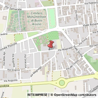 Mappa Via Bruno Raimondi,  3, 21052 Busto Arsizio, Varese (Lombardia)