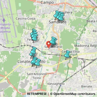 Mappa Via Fratelli Cervi, 21010 Samarate VA, Italia (1.7825)